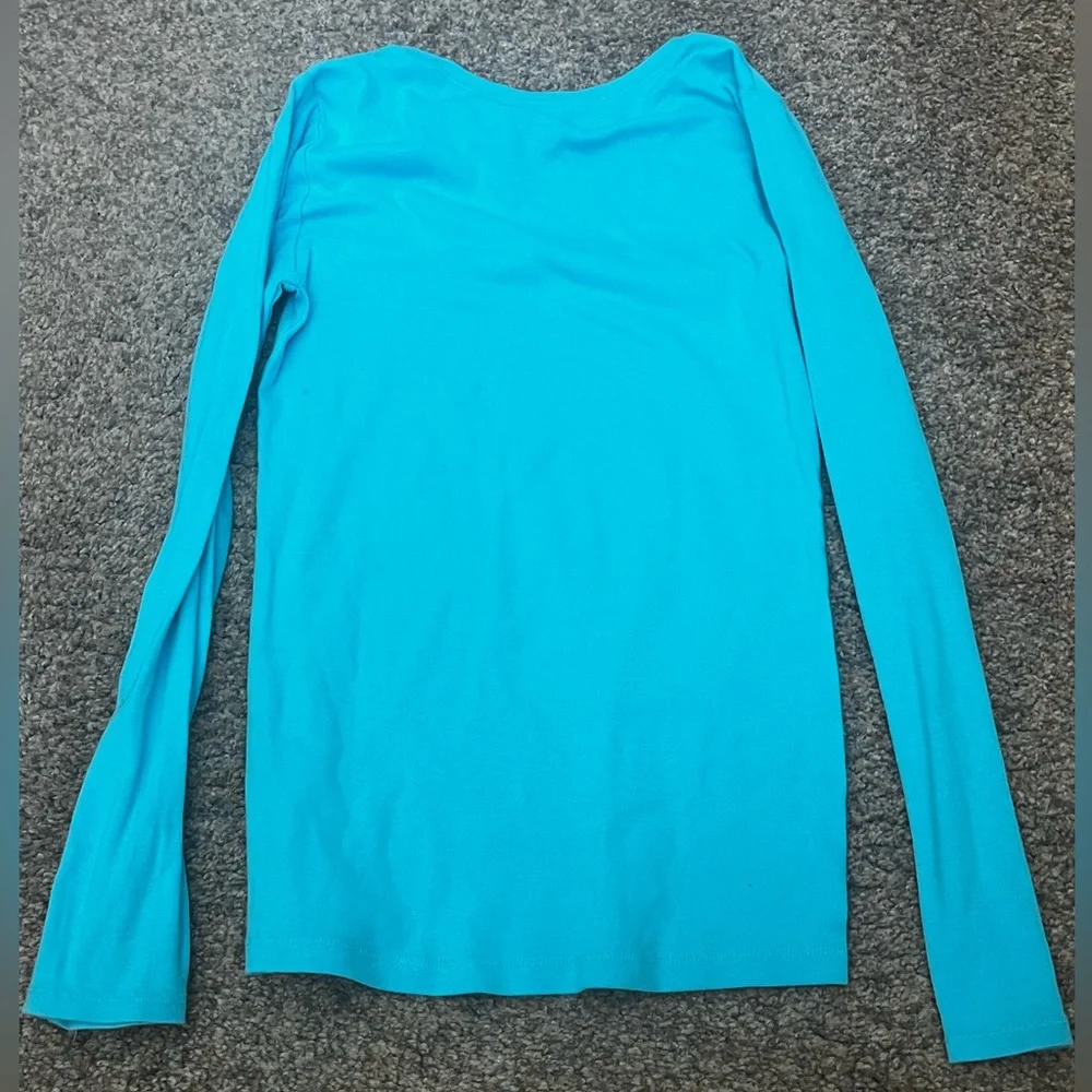 EUC - Justice -Teal Long Sleeve T-Shirt - Girls Size 16